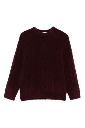 maglione in cotone rosso PAOLO PECORA KIDS | PP4094MOST